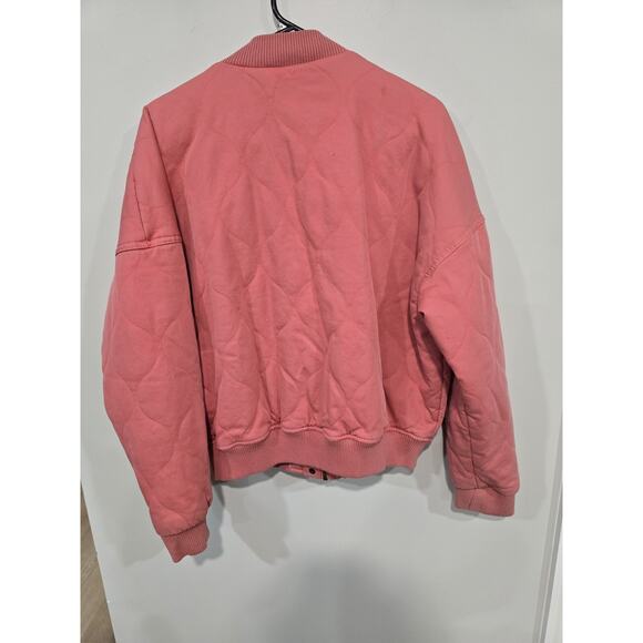 **DUPLICATE** Universal Thread* Women's Coral Quilted Bomber Zip Jacket SIZE L - Picture 2 of 7